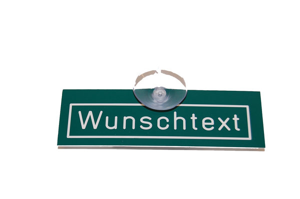 Autoschild "Wunschtext"