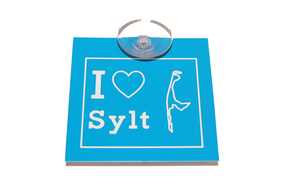 Autoschild "I love Sylt"